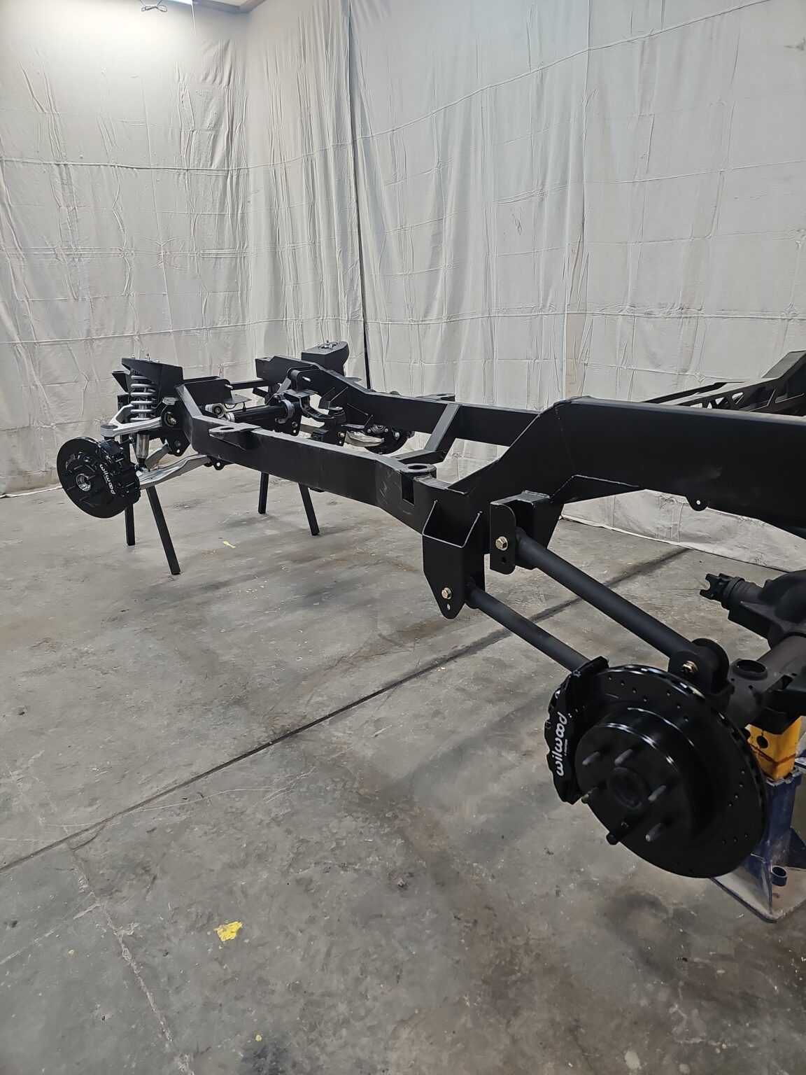 Frame-Werx IFS chassis on its own wheels, side view
