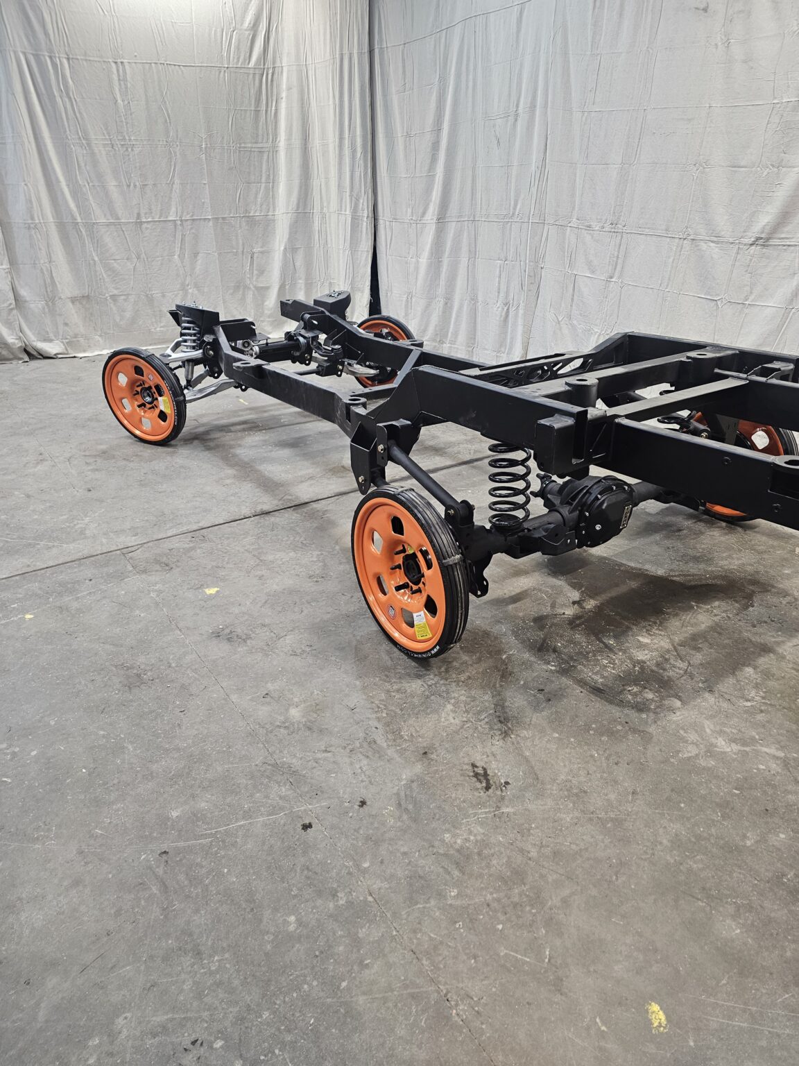 Frame-Werx rolling chassis, full side view on white