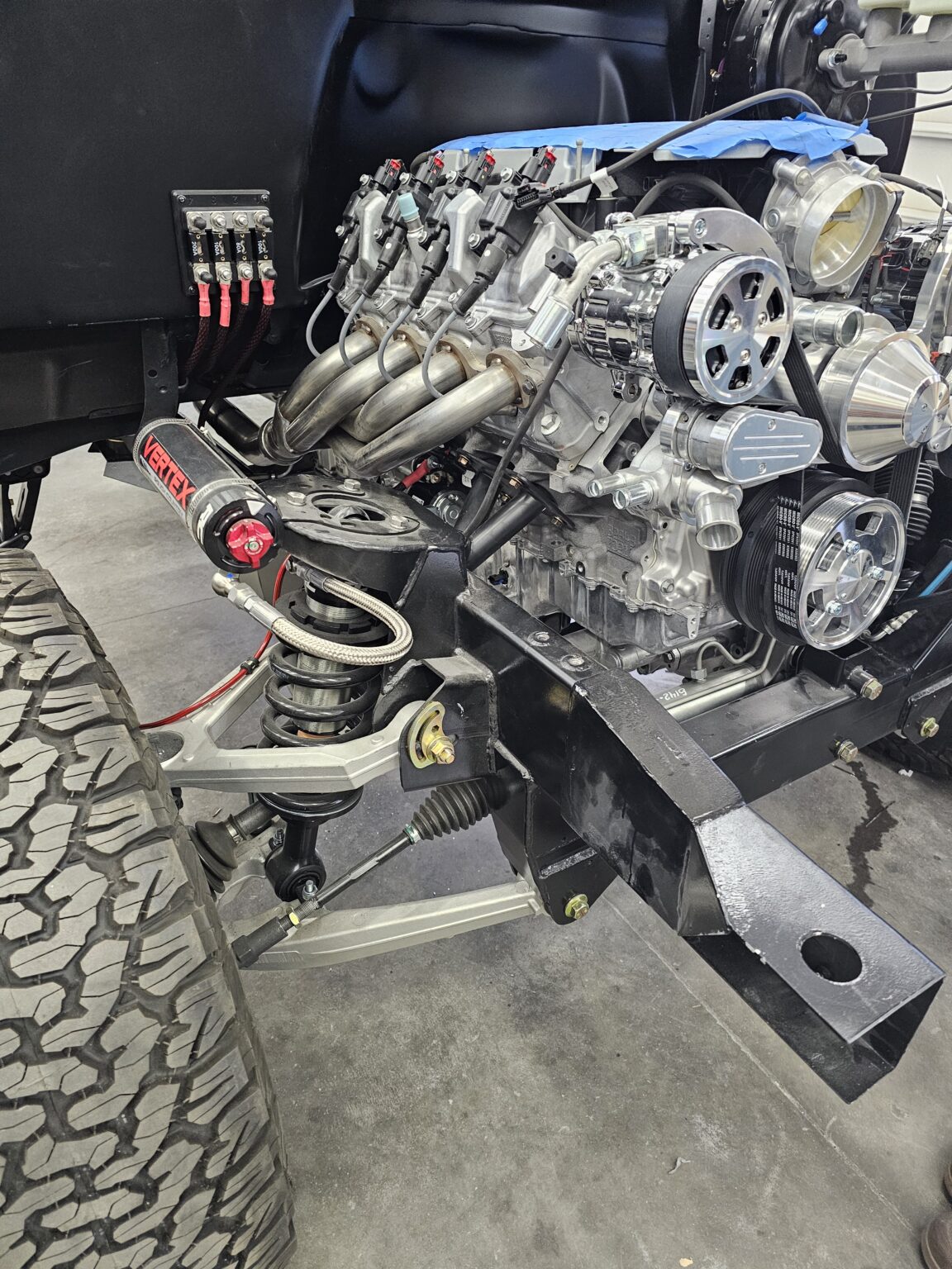 Frame-Werx K10 chassis with engine and drivetrain installed