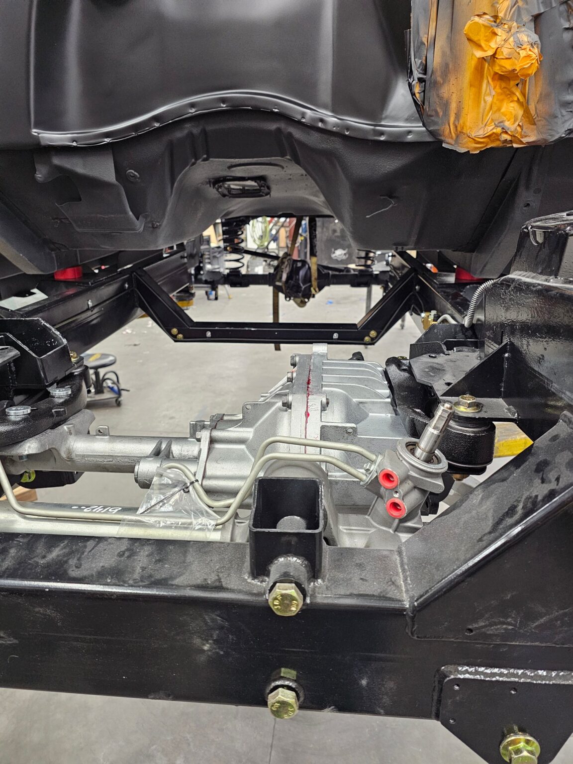 Frame-Werx front suspension under the body