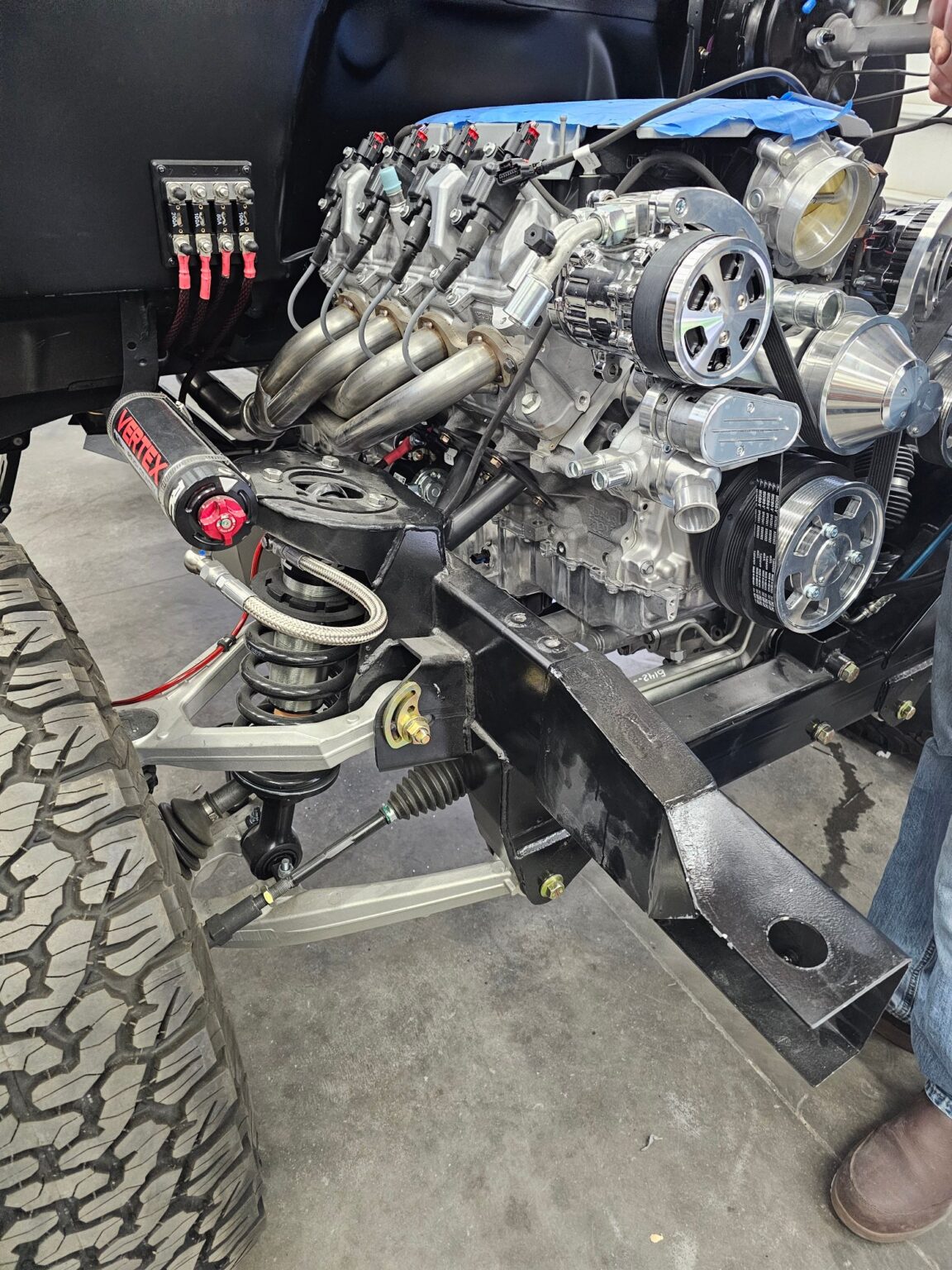Frame-Werx chassis front suspension with LT engine