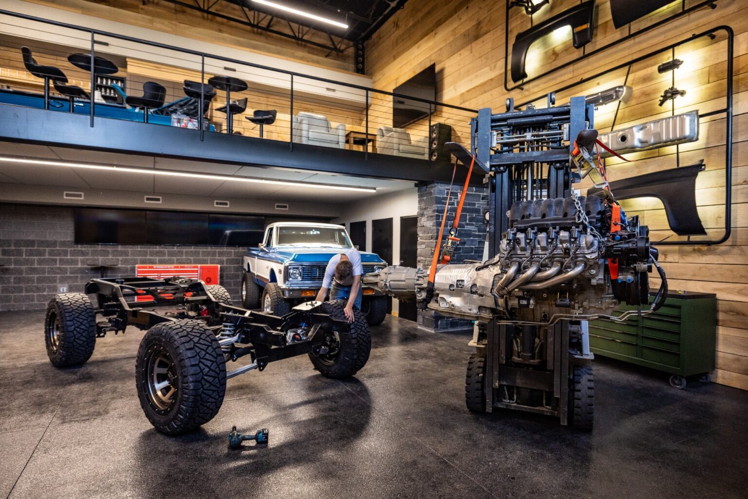 LS engine going into a Frame-Werx K5 Blazer chassis